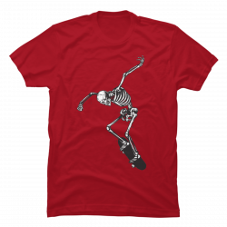skeleton skating shirt